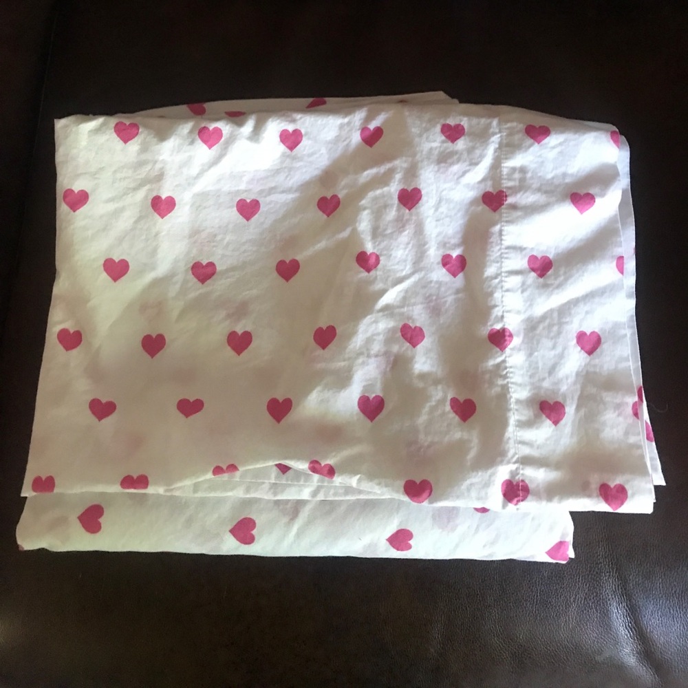 Pottery Barn kids heart sheet set